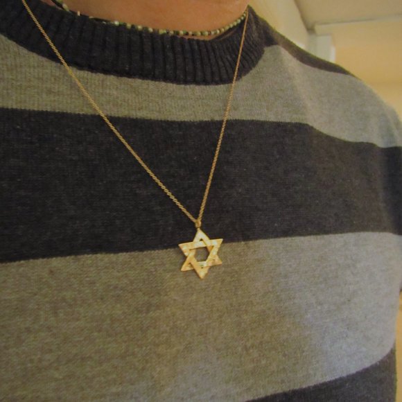 Star of David necklace. Magen David necklace.